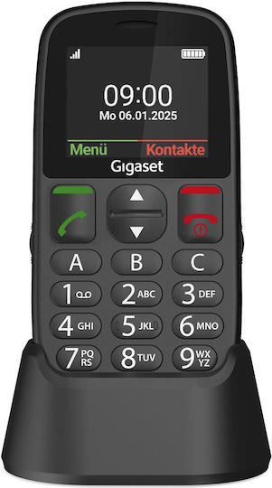 Gigaset GL395 Dual SIM Κινητό με Μεγάλα Κουμπιά Μαύρο - Image 1