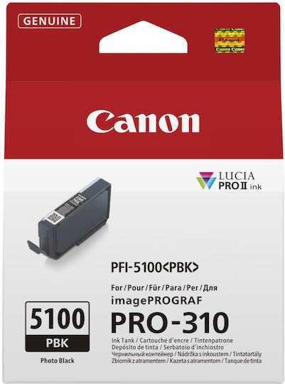 Canon PFI-5100 Γνήσιο Μελάνι Εκτυπωτή InkJet Photo Μαύρο (6952C001) - Image 1