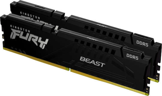 Kingston FURY Beast DDR5 32GB RAM με 2x16GB Modules και Ταχύτητα 6000 για Desktop - Image 1