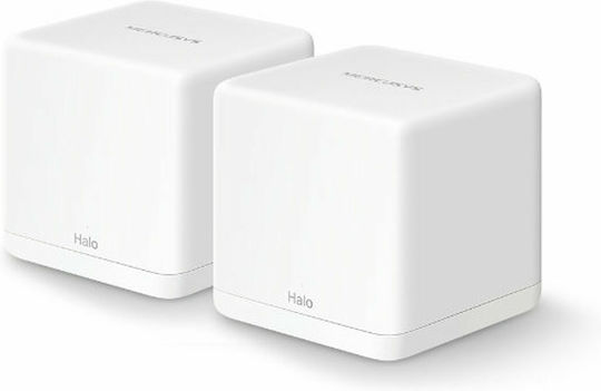 Mercusys Halo H30G v1 WiFi Mesh Network Access Point Wi‑Fi 5 Dual Band (2.4 & 5GHz) σε Διπλό Kit - Image 1
