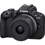 Canon EOS R50 Mirrorless Φωτογραφική Μηχανή Kit (RF-S 18-45mm f/4.5-6.3 IS STM + RF-S 55-210mm f/5-7.1 IS STM) Μαύρη