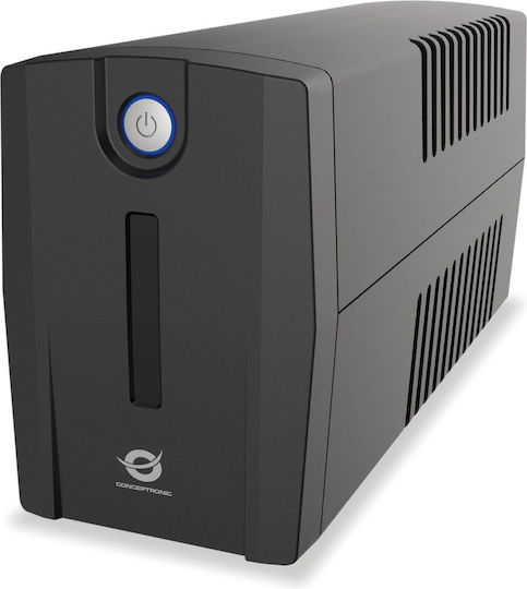 Conceptronic ZEUS07ES UPS Line-Interactive 1000VA 600W με 2 Schuko Πρίζες - Image 1