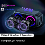 Hisense PR160 Ηχείο Bluetooth 30W με Διάρκεια Μπαταρίας έως 12 ώρες Μαύρο - Image 4