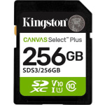 256gb Sd Memory Card Kingston Canvas Select Plus Class 10 Uhs-i Read Speed Up To 100mb/s