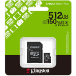 Kingston Canvas Select Plus microSDHC 512GB Class 10 U3 V30 A1 UHS-I με αντάπτορα - Image 2