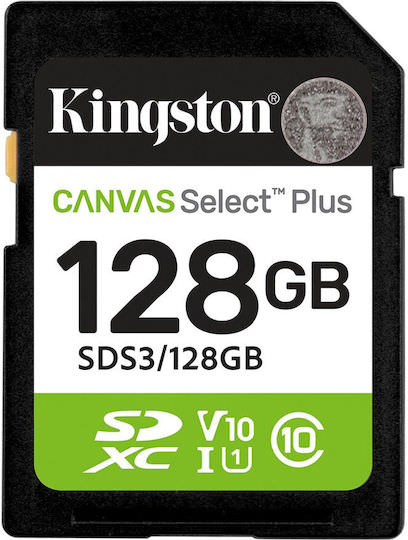 Kingston Canvas Select Plus SDXC 128GB Class 10 U1 V10 UHS-I - Image 1
