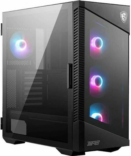 MSI MPG Velox 100R Gaming Midi Tower Κουτί Υπολογιστή με Πλαϊνό Παράθυρο Μαύρο - Image 1