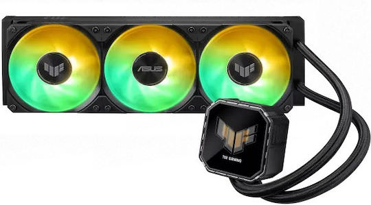 Asus TUF GAMING LC III 360 LCD Υδρόψυξη Επεξεργαστή Τριπλού Ανεμιστήρα 120mm για Socket AM4/AM5/1700/1200 με ARGB Φωτισμό - Image 1