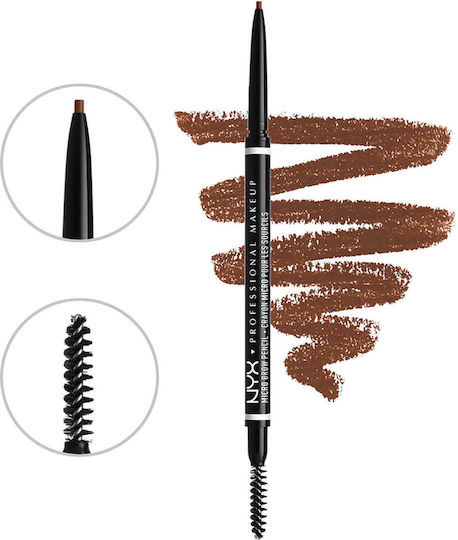 Nyx Professional Makeup Micro Μολύβι για Φρύδια 06 Brunette - Image 1
