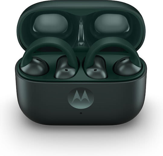 Motorola Moto Buds Loop Bluetooth Handsfree Ακουστικά με Αντοχή στον Ιδρώτα και Θήκη Φόρτισης Πράσινα - Image 1