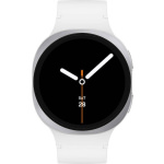 Samsung Galaxy Watch8 LTE Aluminium 40mm Αδιάβροχο με eSIM και Παλμογράφο (Ασημί)