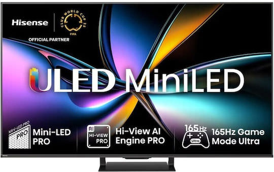 Hisense Smart Τηλεόραση 55" 4K UHD Mini LED 55U8Q (2025) - Image 1