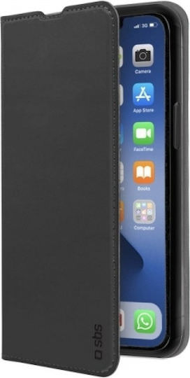 SBS Book Wallet Lite Πλαστικό Μαύρο (iPhone 13 Pro) - Image 1