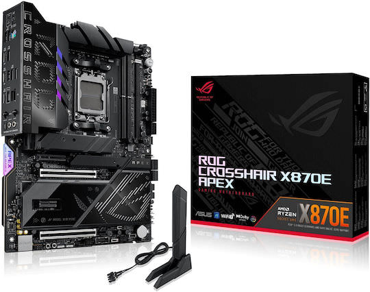 Asus ROG Crosshair X870E Apex Wi-Fi Motherboard ATX με AMD AM5 Socket 90MB1KR0-M0EAY0 - Image 1
