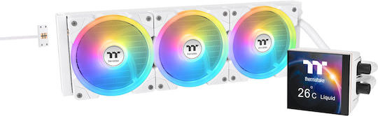 Thermaltake MAGFloe 360 Ultra Υδρόψυξη Επεξεργαστή Τριπλού Ανεμιστήρα 120mm για Socket AM4/AM5/1700/1200 με ARGB Φωτισμό Λευκή - Image 1