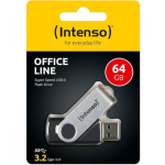 Intenso Line 64GB USB 3.2 Stick Ασημί - Image 2