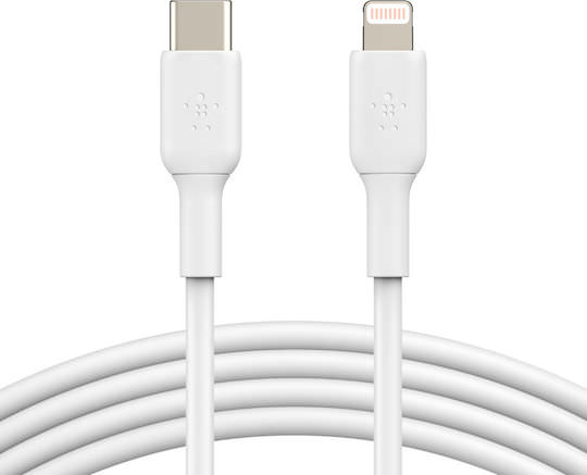 Belkin Boost Charge USB-C to Lightning Cable 18W Λευκό 1m (CAA003bt1MWH) - Image 1
