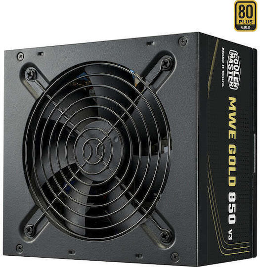 CoolerMaster MWE 850 rev. 3.0 850W Μαύρο Τροφοδοτικό Υπολογιστή Full Modular 80 Plus Bronze - Image 1