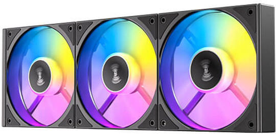 Antec Connect C120R Reverse Case Fan με ARGB Φωτισμό και Σύνδεση 3-Pin / 4-Pin PWM 3τμχ - Image 1