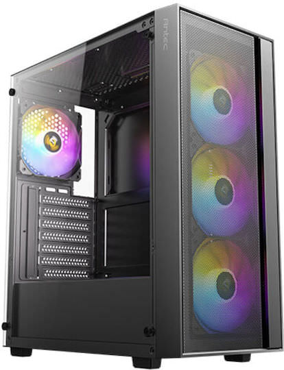 Antec AX65 Gaming Midi Tower Κουτί Υπολογιστή με Πλαϊνό Παράθυρο Μαύρο - Image 1