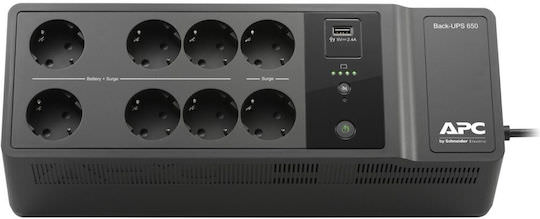 APC UPS Line-Interactive 650VA 400W με 8 Schuko Πρίζες - Image 1