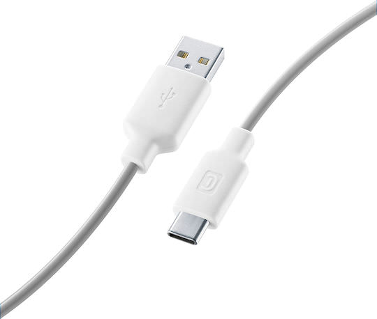 Cellular Line USB 2.0 Cable USB-C male - USB-A Λευκό 1m - Image 1