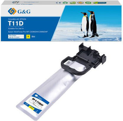 Premium Cartridge G&g 5k Epson T11d4 Xl Yellow C13t11d440 - Image 1