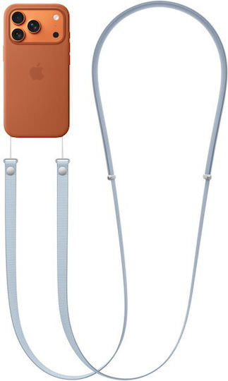 Apple Crossbody Strap Λουράκι Λαιμού για Κινητά Light Blue - Image 1