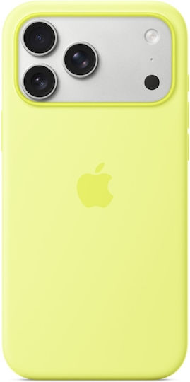 Apple Silicone Case with MagSafe Back Cover Σιλικόνης Neon Yellow (iPhone 17 Pro Max) - Image 1
