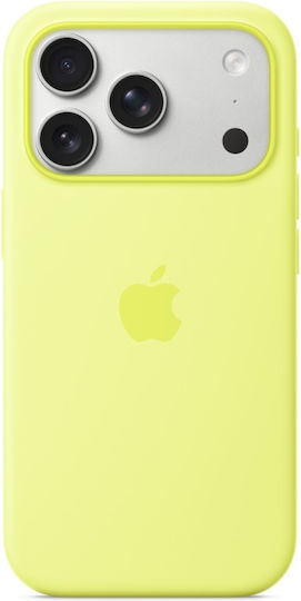 Apple Silicone Case with MagSafe Back Cover Σιλικόνης Neon Yellow (iPhone 17 Pro) - Image 1