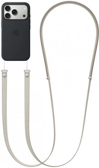 Apple Crossbody Strap Λουράκι Λαιμού για Κινητά Tan - Image 1