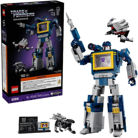 LEGO Icons Transformers: Soundwave για 18+ Ετών 1505τμχ - Image 1