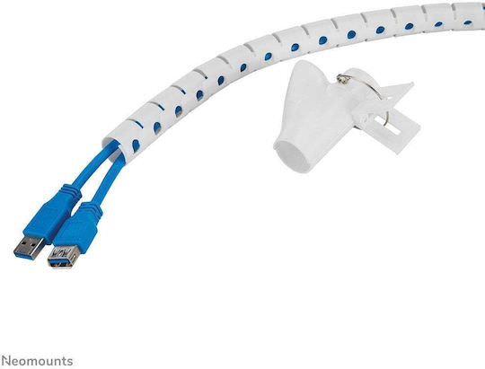 Neomounts Spiral Cable Wrap 20mm Multiple Cables White - Image 1