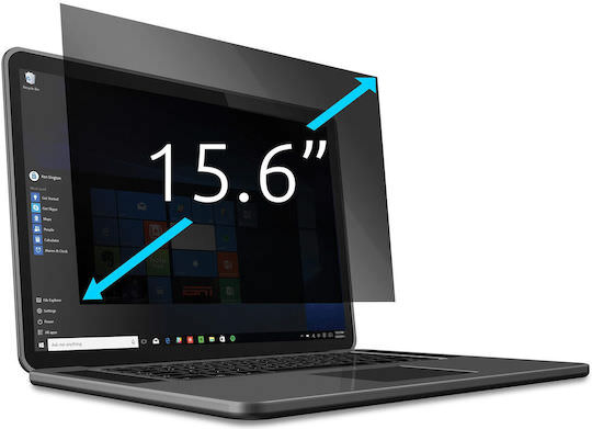 Kensington Privacy Filter 15.6" Notebooks 16:10 Removable 2-way Privacy Screen Anti-spy Screen Film Anti-glare Coating & Blue Light Reduction Transparent 628968 - Image 1