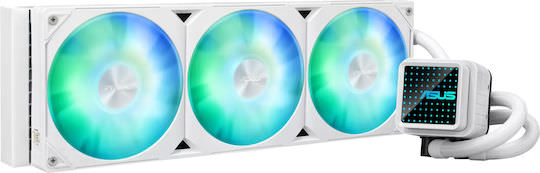Asus Prime LC 360 ARGB Υδρόψυξη Επεξεργαστή Τριπλού Ανεμιστήρα 120mm για Socket AM4/AM5/1700/1200 Λευκή - Image 1