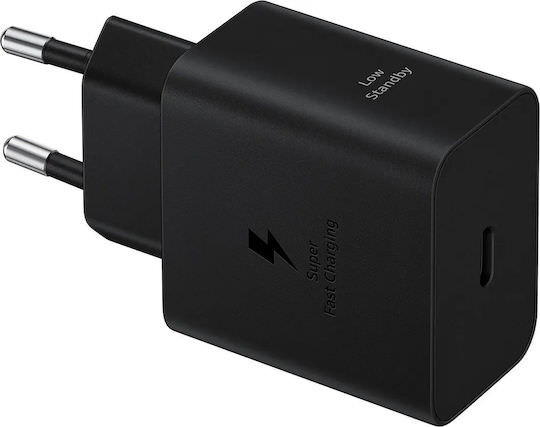Samsung Φορτιστής Χωρίς Καλώδιο με Θύρα USB-C 45W Power Delivery / Quick Charge 2.0 Μαύρος (EP-T4511NBEGEU) - Image 1