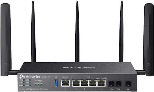 Δρομολογητής Tp-link Omada Dr3650v-4g Ασύρματος Gigabit Ethernet Dual-band 2.4 Ghz/5 Ghz Μαύρος - Image 1