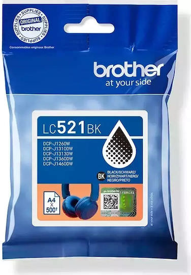 Brother LC521BK Γνήσιο Μελάνι Εκτυπωτή InkJet Μαύρο (LC-521BK) - Image 1