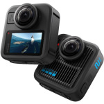 GoPro Max 2 Action Camera 5K Λήψης 360° Υποβρύχια με Οθόνη Αφής 1.82" και Wi-Fi Μαύρη