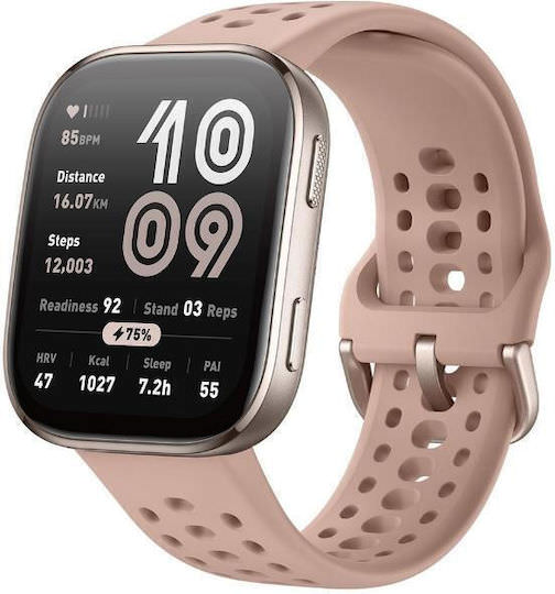 Amazfit Bip 6 46mm Αδιάβροχο Smartwatch με Παλμογράφο (Blush) - Image 1