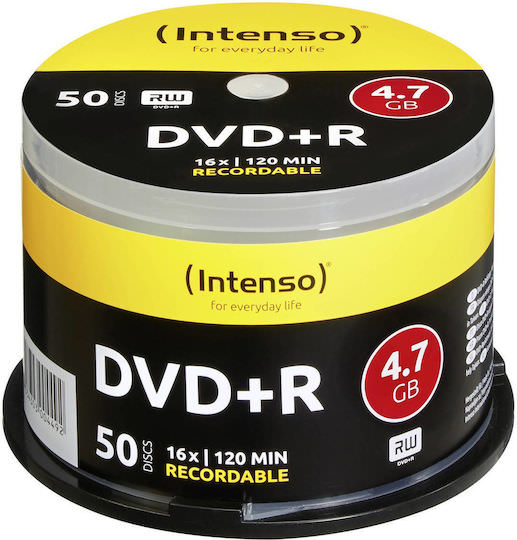 Intenso Εγγράψιμα DVD+R 16x 4.7GB Cake Box 50τμχ - Image 1