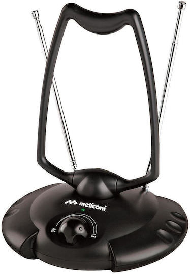 Meliconi AT-380 070-0612 Εσωτερική Κεραία Τηλεόρασης (Απαιτεί Τροφοδοσία) Μαύρη - Image 1