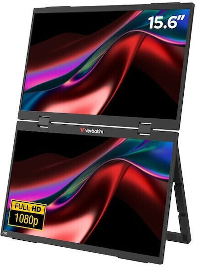 Verbatim B51261461 IPS HDR Φορητό Monitor 15.6" FHD 1920x1200 με Χρόνο Απόκρισης 10ms GTG - Image 1