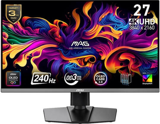 MSI MAG 272UP QD-OLED X24 QD-OLED Monitor 26.5" 4K 3840x2160 - Image 1