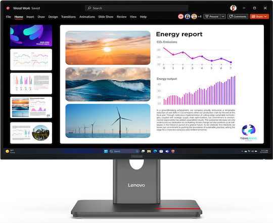 Lenovo ThinkVision P24Q-40 IPS Monitor 23.8" QHD 2560x1440 με Χρόνο Απόκρισης 6ms GTG - Image 1