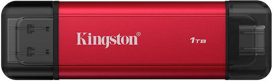 Kingston 1TB USB 3.2 SSD Stick με σύνδεση USB-C & USB-A Κόκκινο - Image 1