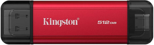 Kingston 512GB USB 3.2 SSD Stick με σύνδεση USB-C Μαύρο - Image 1