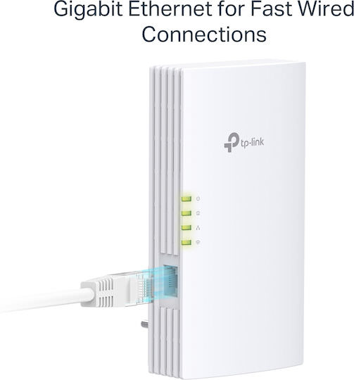 TP-LINK TL-WPA7817 KIT v1 Powerline Διπλό για Ασύρματη Σύνδεση Wi‑Fi 6 και 2 Θύρες Gigabit Ethernet - Image 1