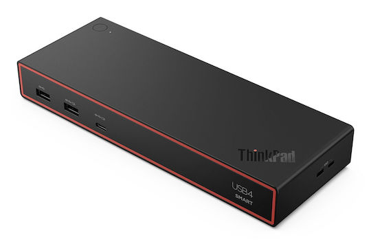 Lenovo ThinkPad USB4 Smart Dock 5500 Dock Docking Station με HDMI/DisplayPort 4K PD Ethernet και σύνδεση 4 Οθονών Μαύρο - Image 1