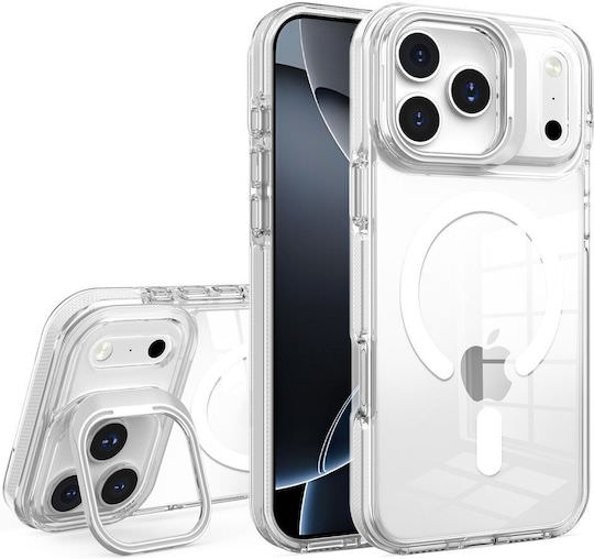 Lens Mag Cover Back Cover Πλαστικό / Σιλικόνης / Tempered Glass Λευκό (iPhone 17) - Image 1